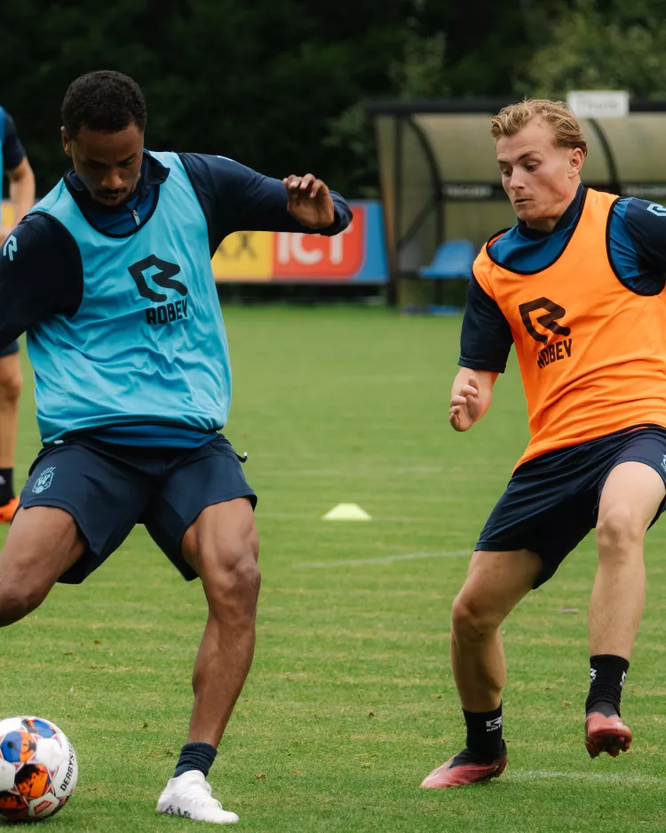 Afsluitende training in stadion